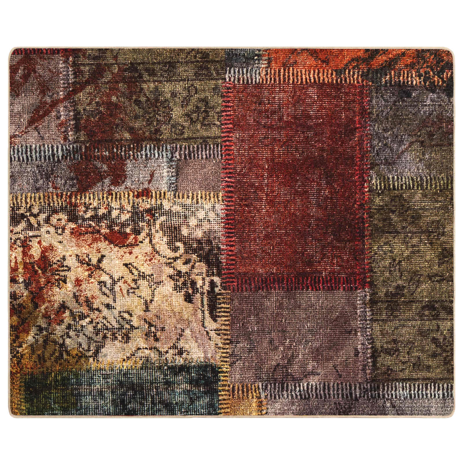 Teppe Runner MARSA Flerfarget 100 x 80 cm Polyester og PVC vidaXL
