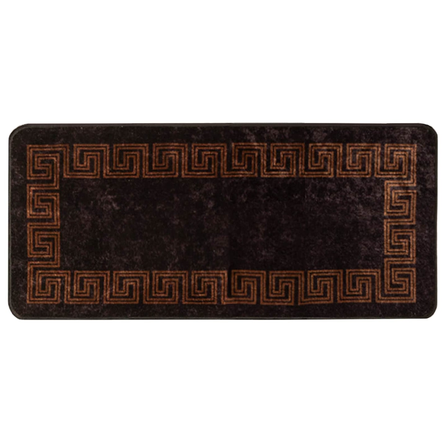 Teppe Runner MARSA Svart 50 x 100 cm Polyester og PVC