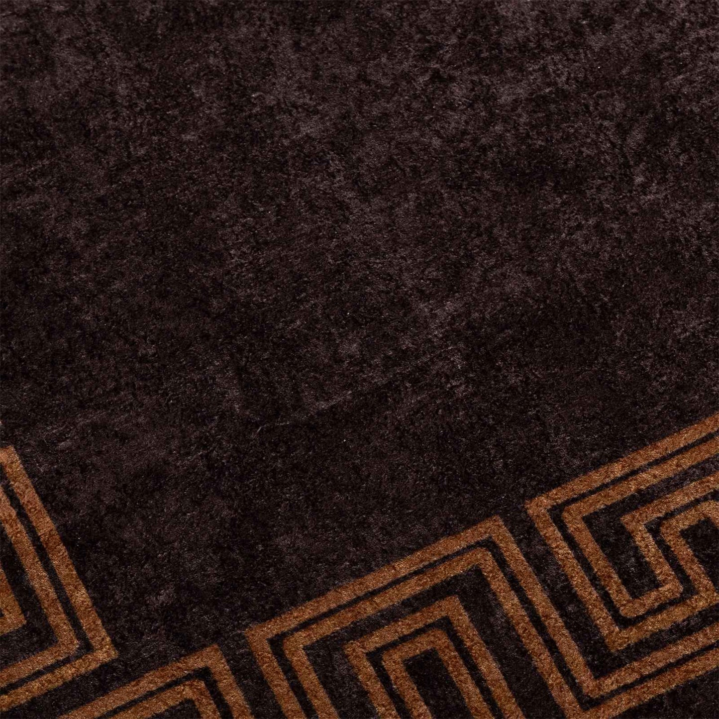 Teppe Runner MARSA Svart 50 x 150 cm Polyester og PVC