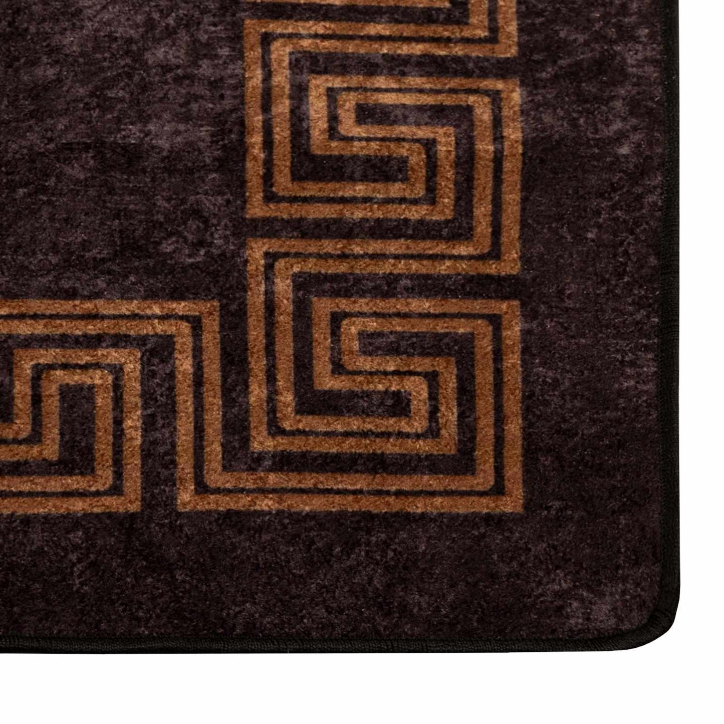 Teppe Runner MARSA Svart 50 x 250 cm Polyester og PVC