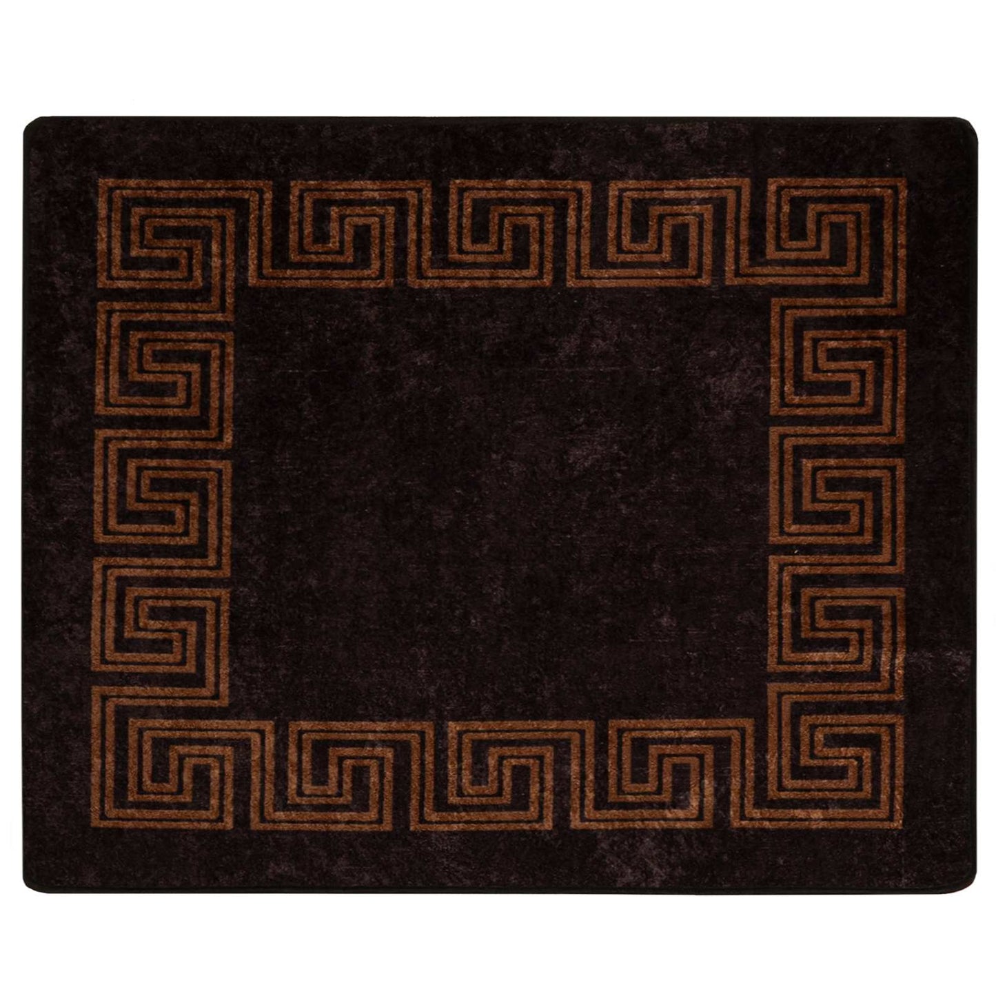 Teppe Runner MARSA Svart 80 x 100 cm Polyester og PVC