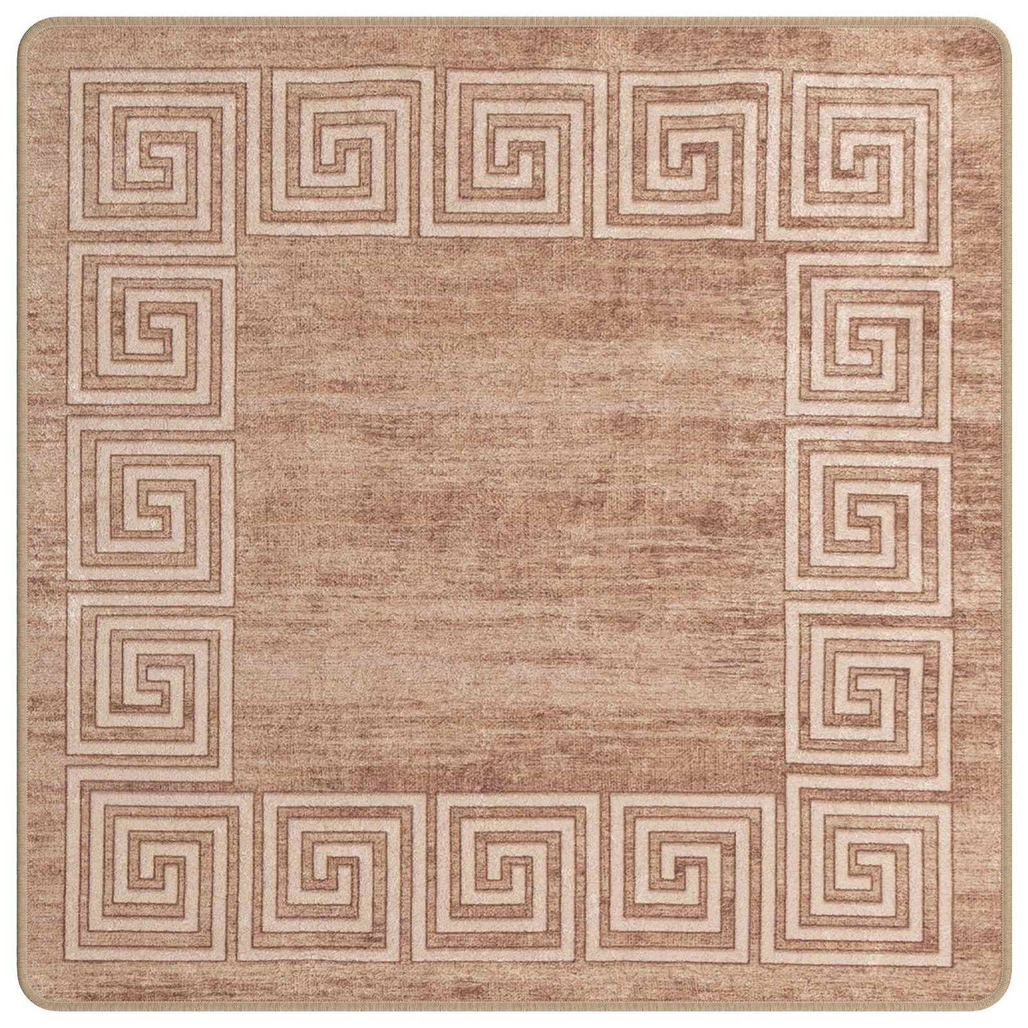Teppe Runner MARSA Hvit 100 x 100 cm Polyester og PVC