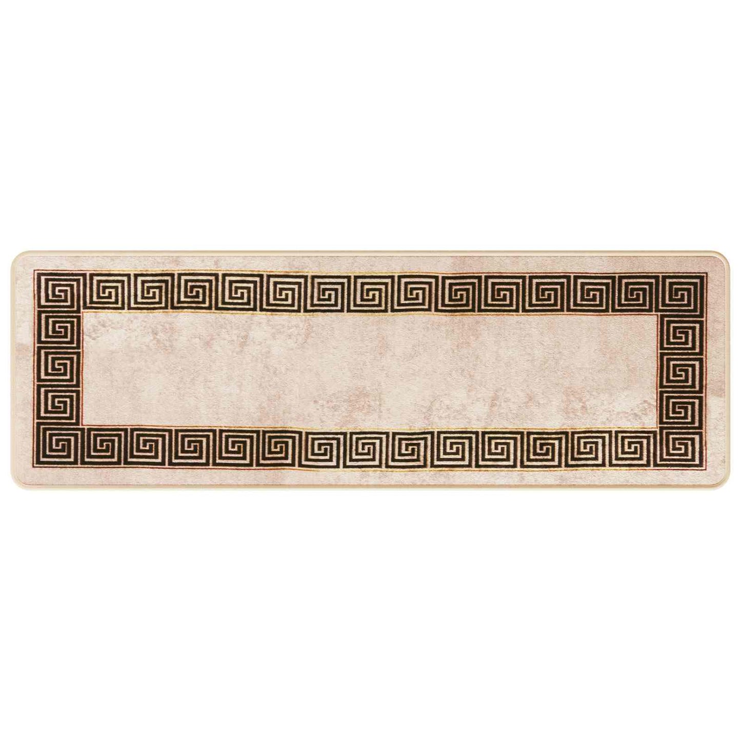 Teppe Runner MARSA Svart 50 x 150 cm Polyester og PVC