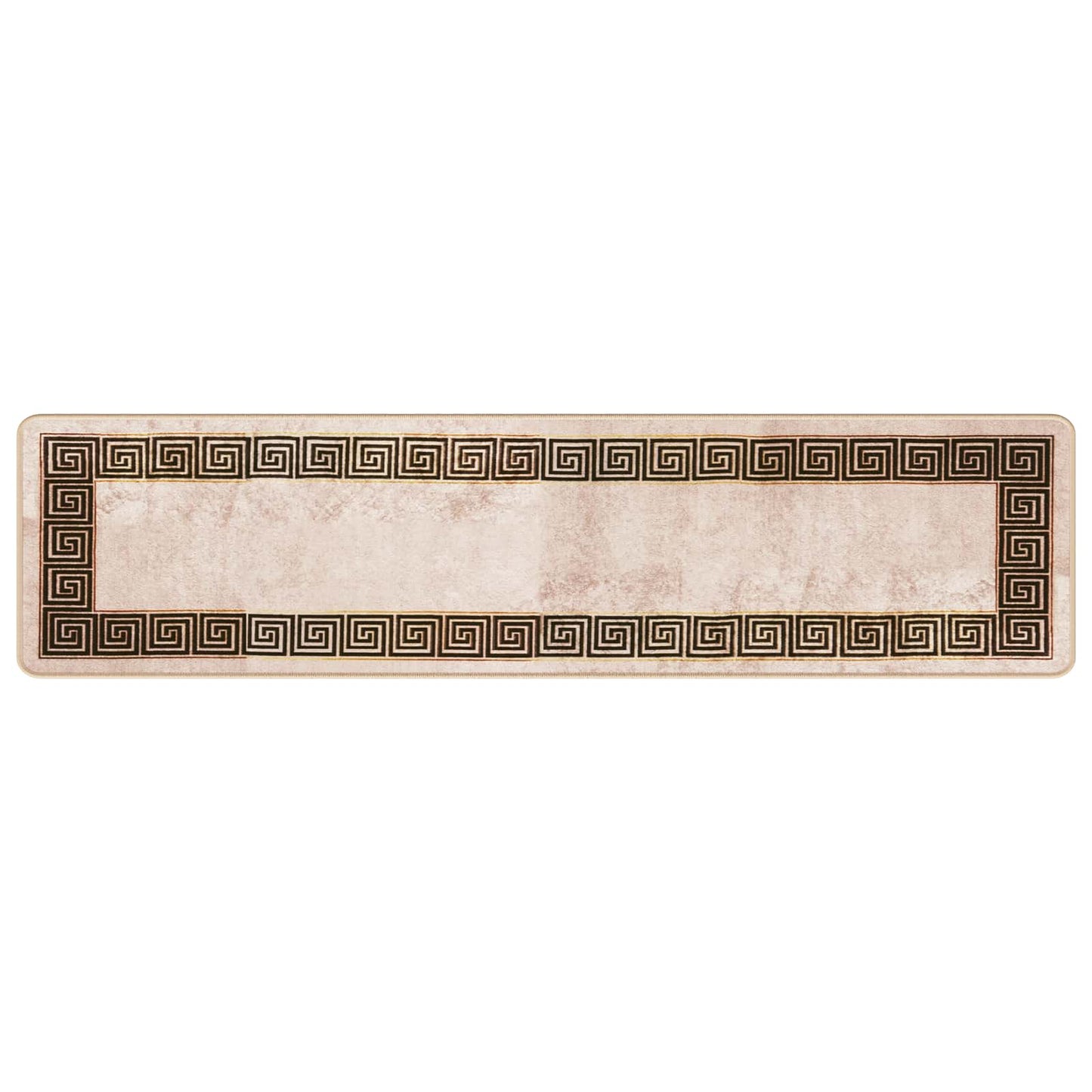 Teppe Runner MARSA Svart 50 x 200 cm Polyester og PVC