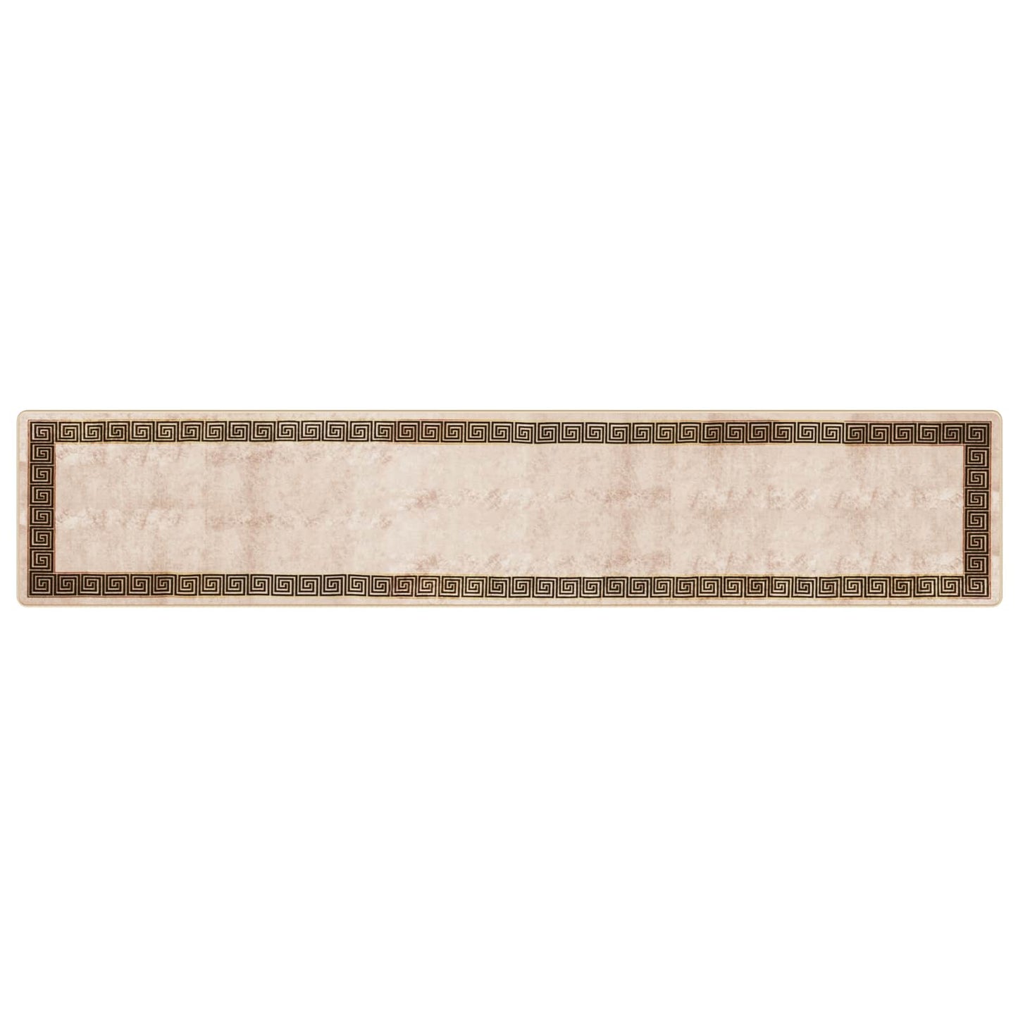 Teppe Runner MARSA Svart 80 x 400 cm Polyester og PVC