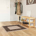 Teppe Runner MARSA Svart 100 x 100 cm Polyester og PVC