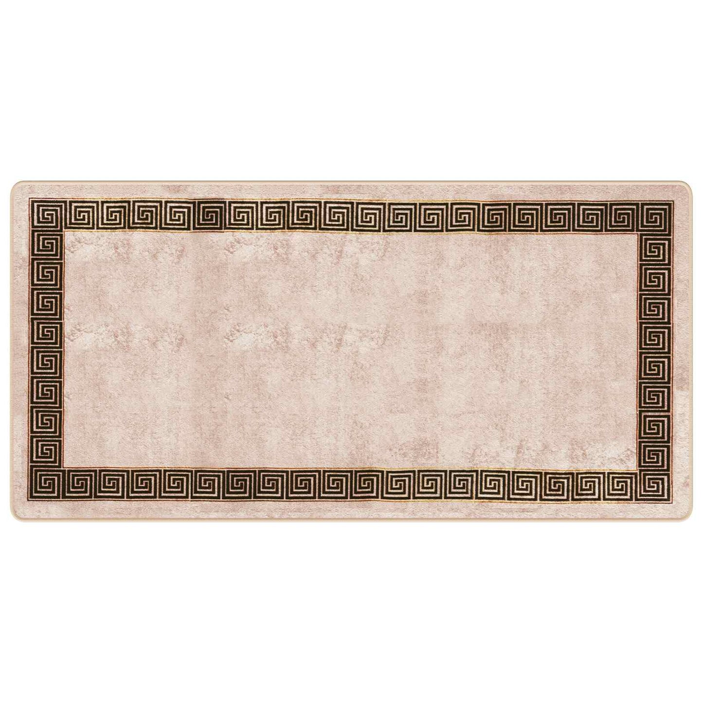 Teppe Runner MARSA Svart 100 x 200 cm Polyester og PVC