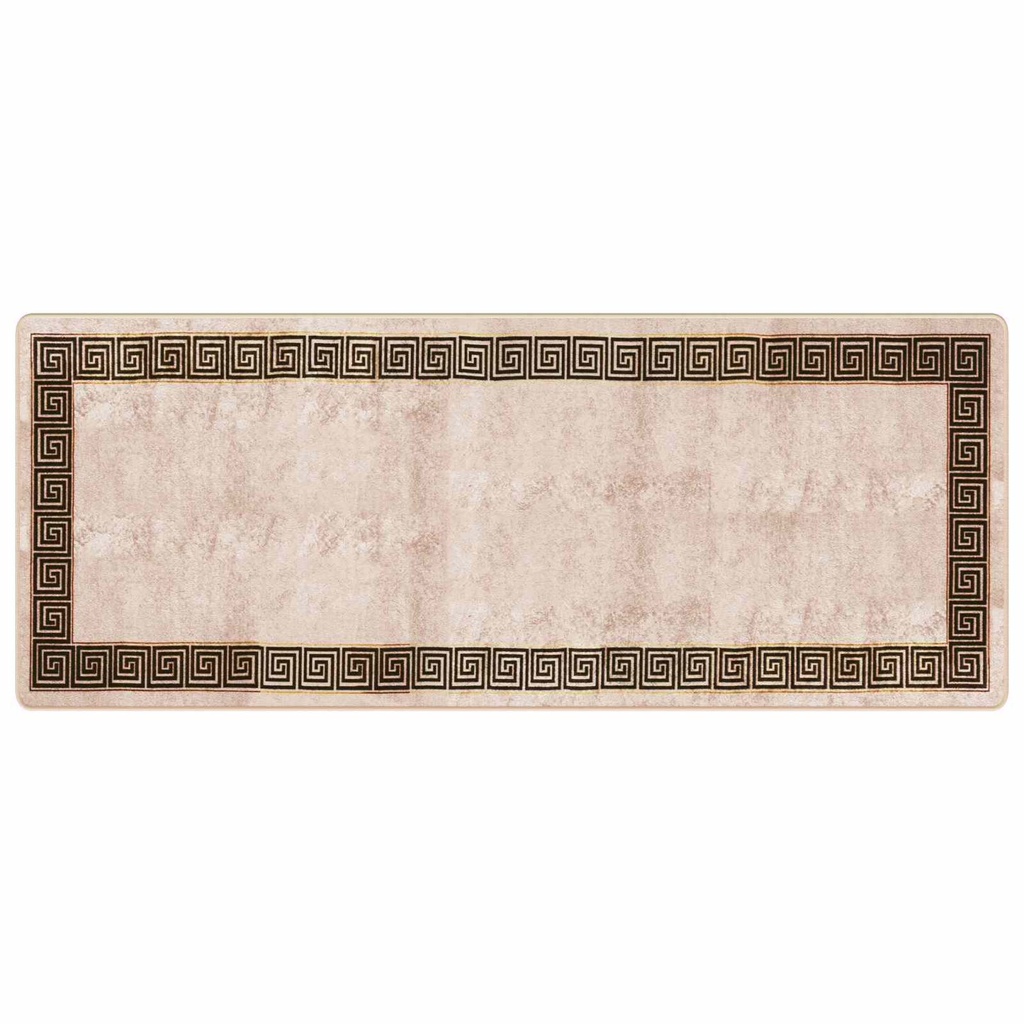 Teppe Runner MARSA Svart 100 x 250 cm Polyester og PVC