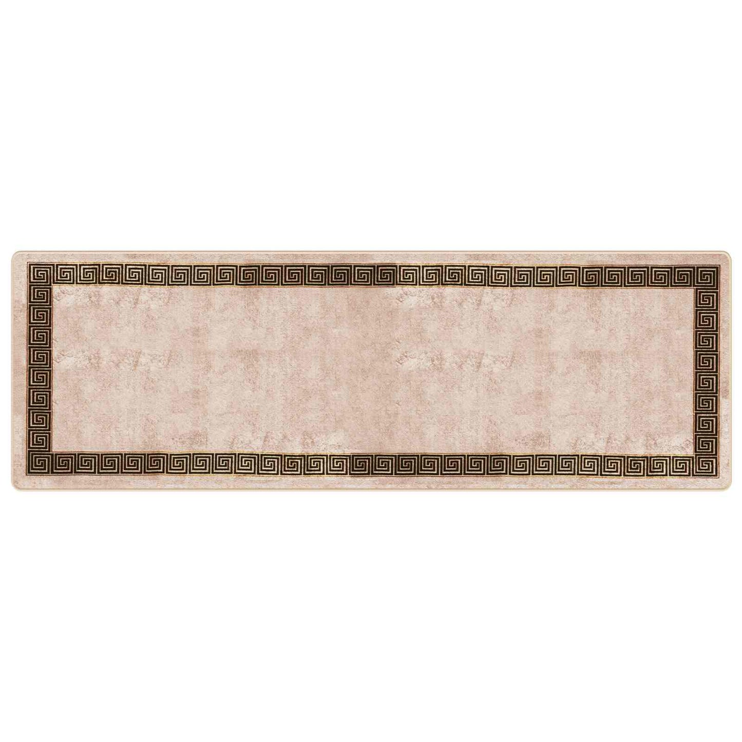 Teppe Runner MARSA Svart 100 x 300 cm Polyester og PVC