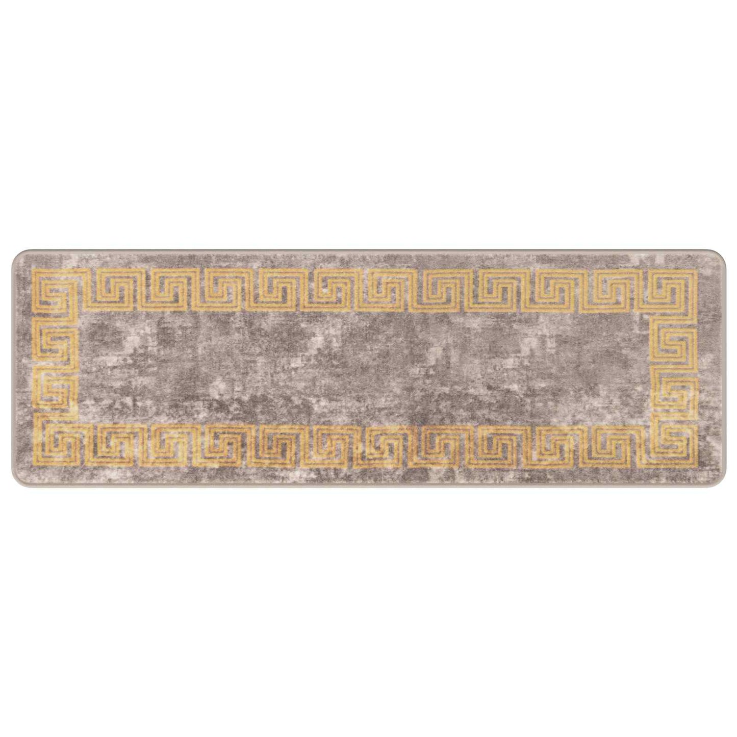 Teppe Runner MARSA Grå 50 x 150 cm Polyester og PVC