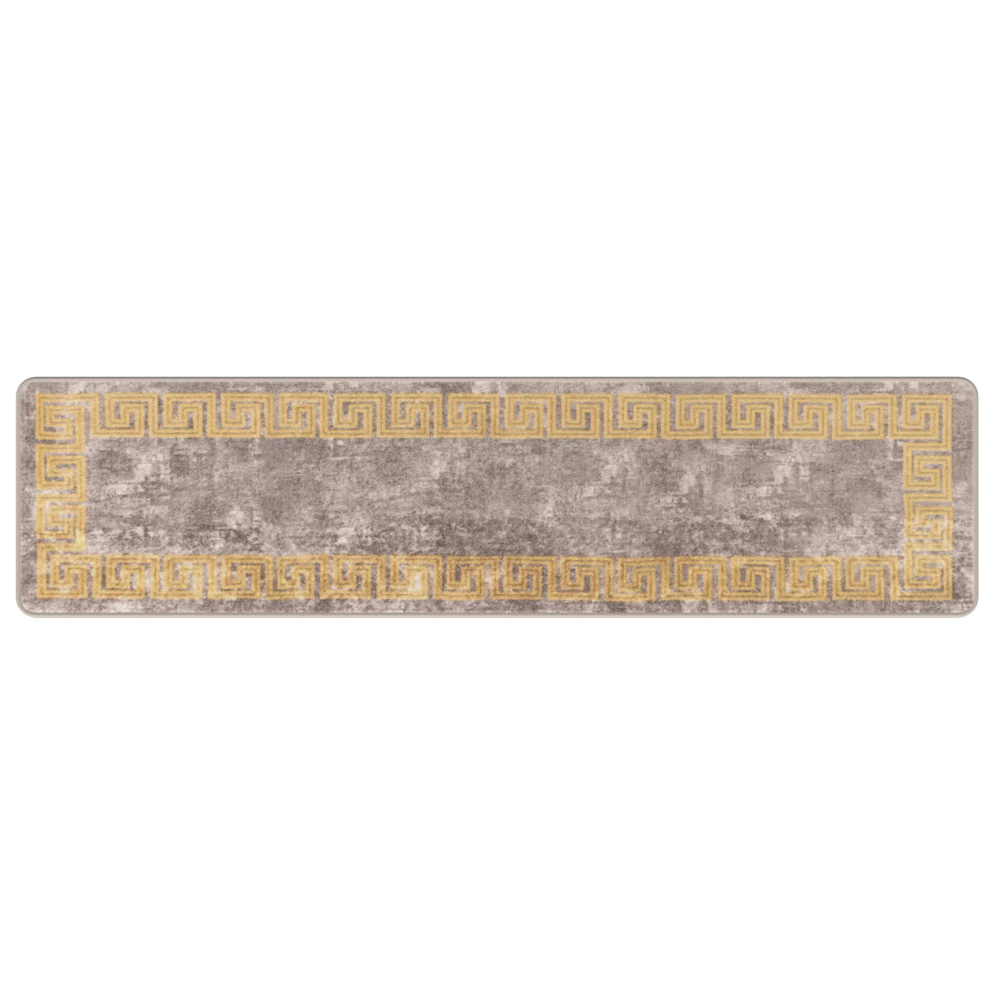 Teppe Runner MARSA Grå 50 x 200 cm Polyester og PVC