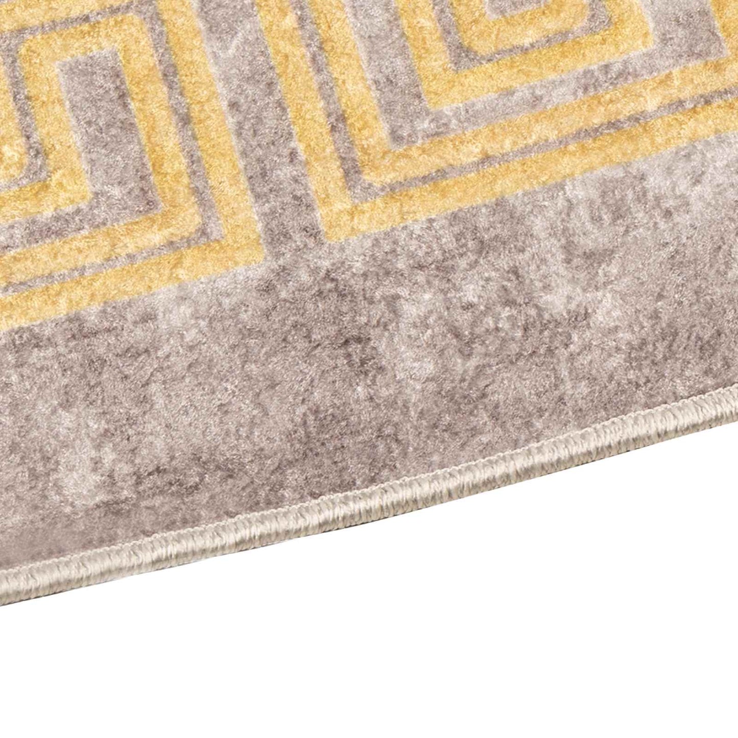 Teppe Runner MARSA Grå 50 x 400 cm Polyester og PVC