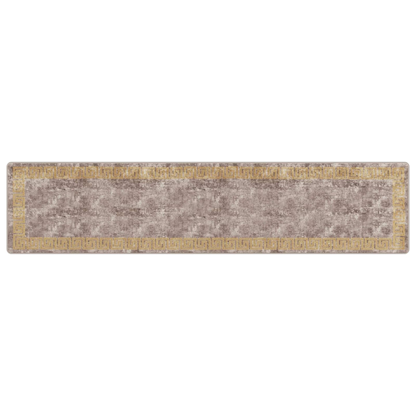 Teppe Runner MARSA Grå 80 x 350 cm Polyester og PVC