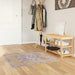 Teppe Runner MARSA Grå 100 x 100 cm Polyester og PVC