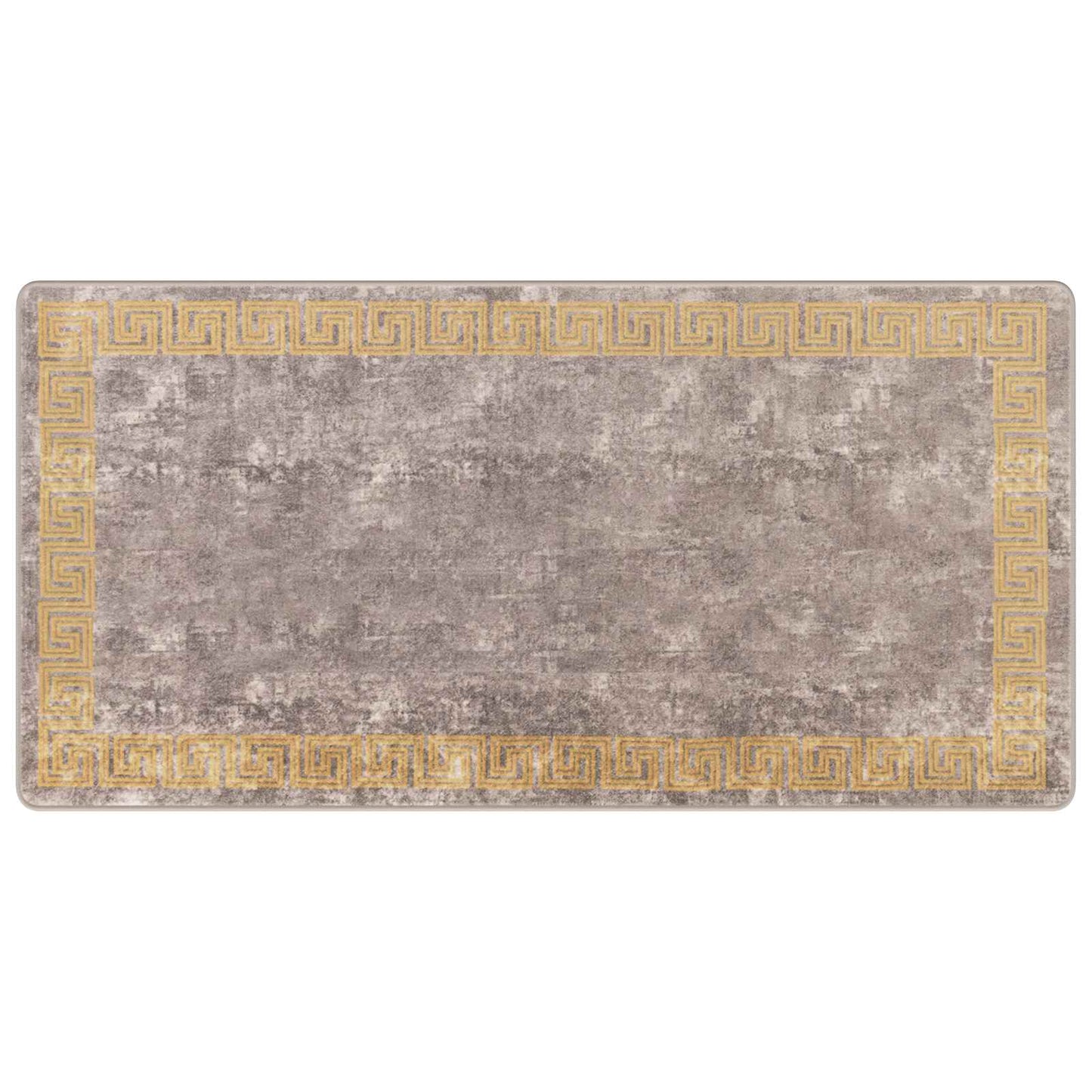 Teppe Runner MARSA Grå 100 x 200 cm Polyester og PVC