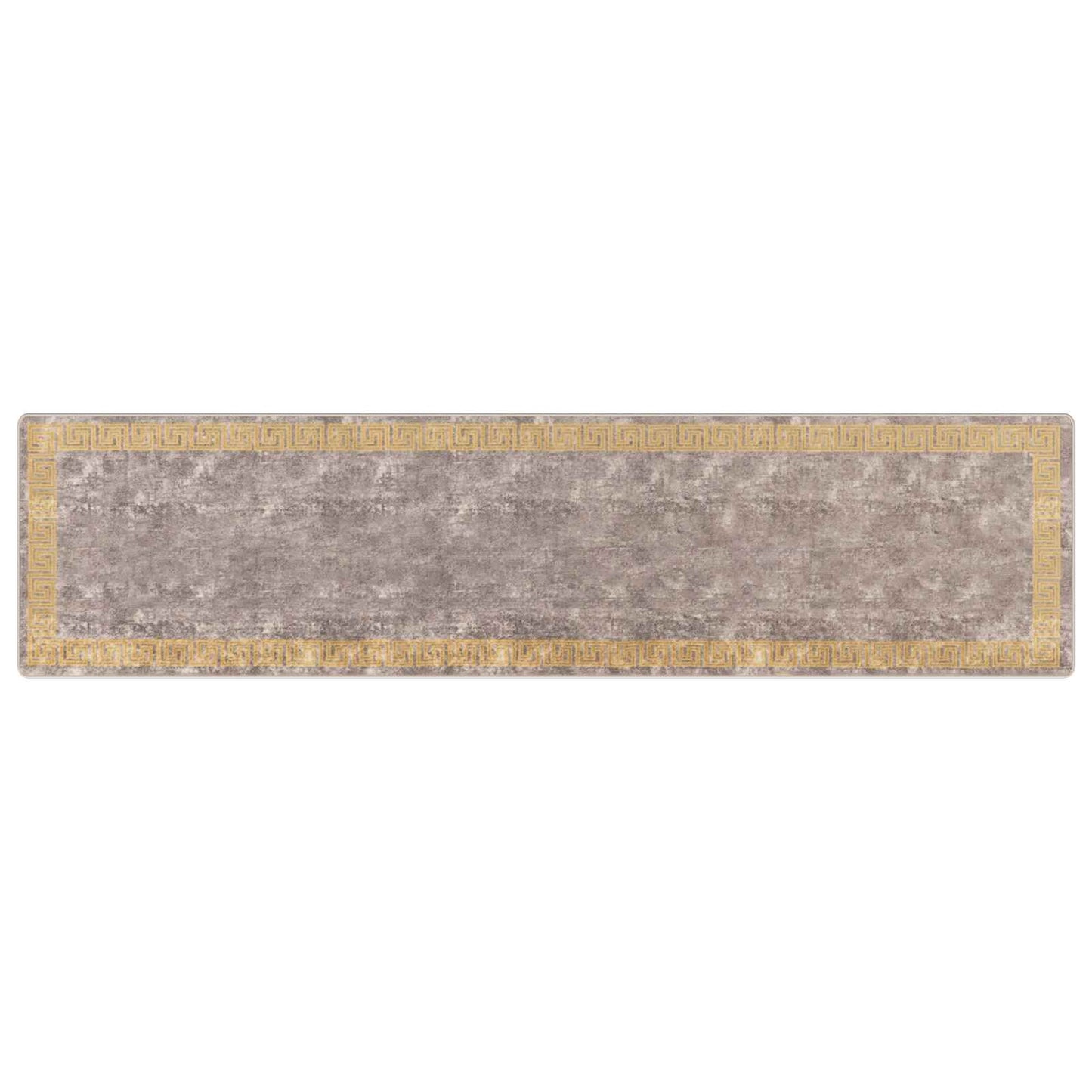 Teppe Runner MARSA Grå 100 x 400 cm Polyester og PVC