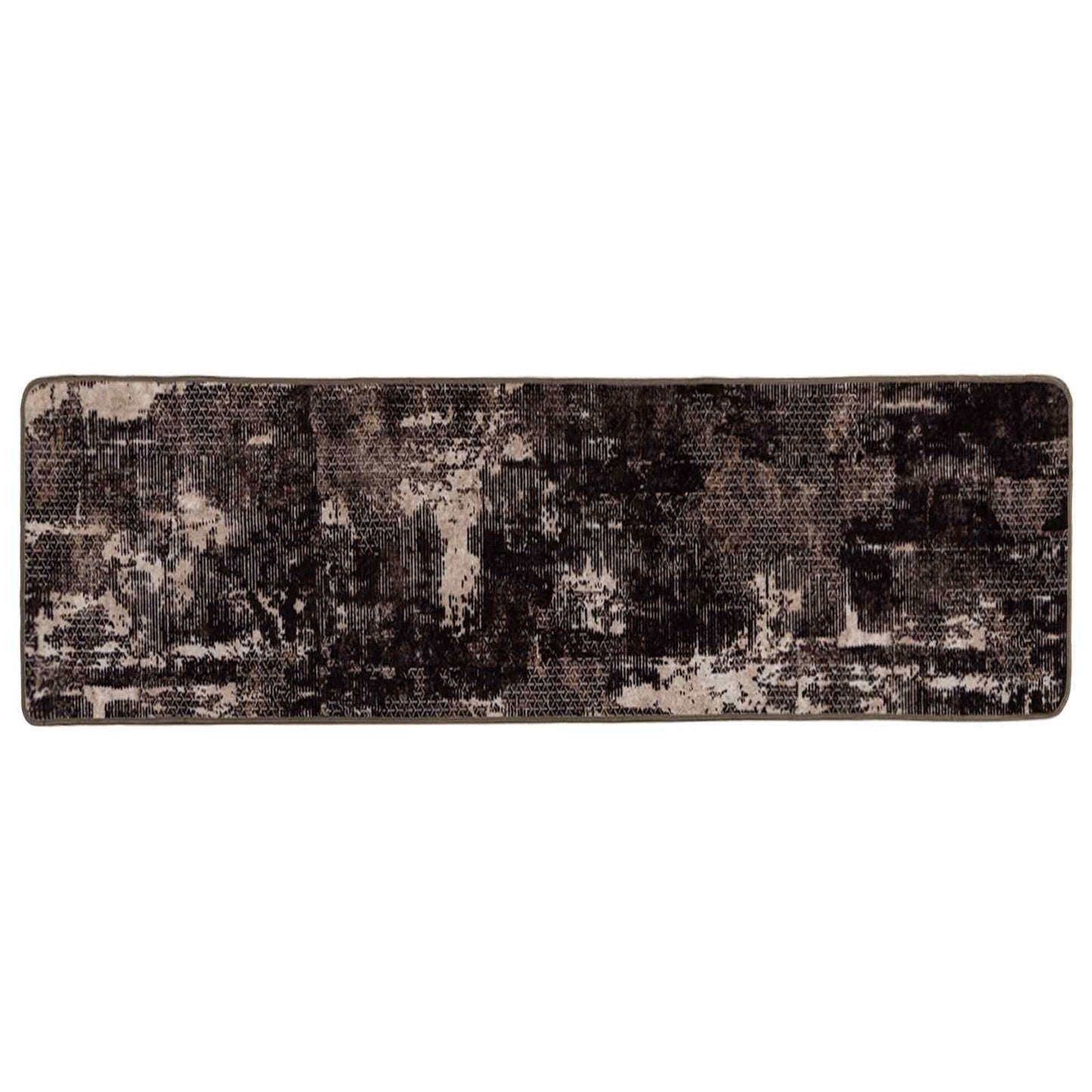 Teppe Runner MARSA Svart 50 x 300 cm Polyester og PVC