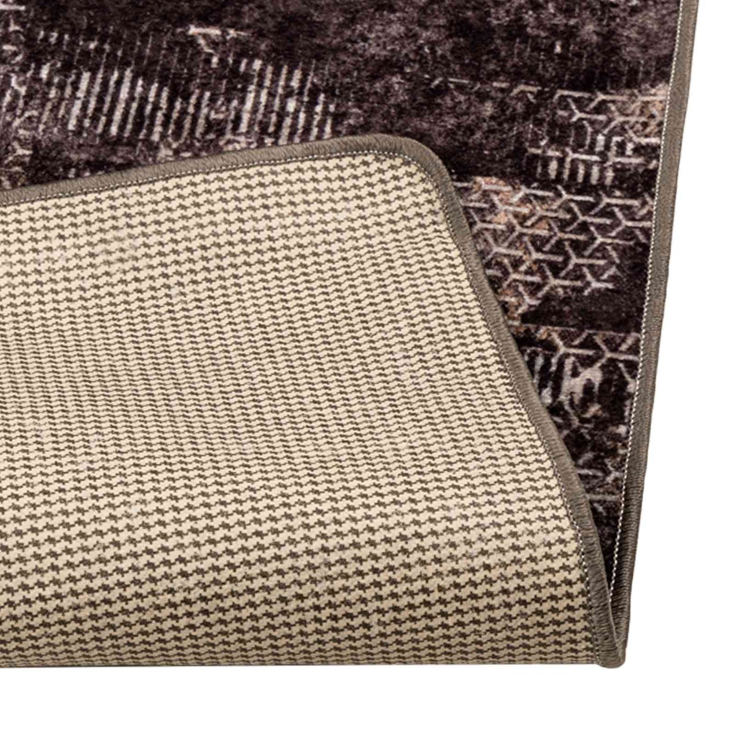 Teppe Runner MARSA Svart 50 x 450 cm Polyester og PVC