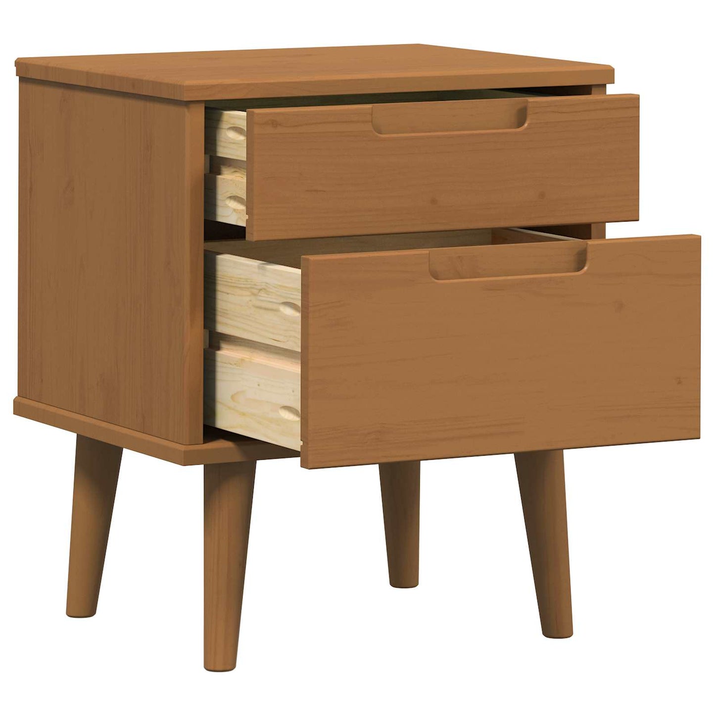 Nattbordskap MOLDE Karamell 40 x 35 x 48 cm Heltre furu