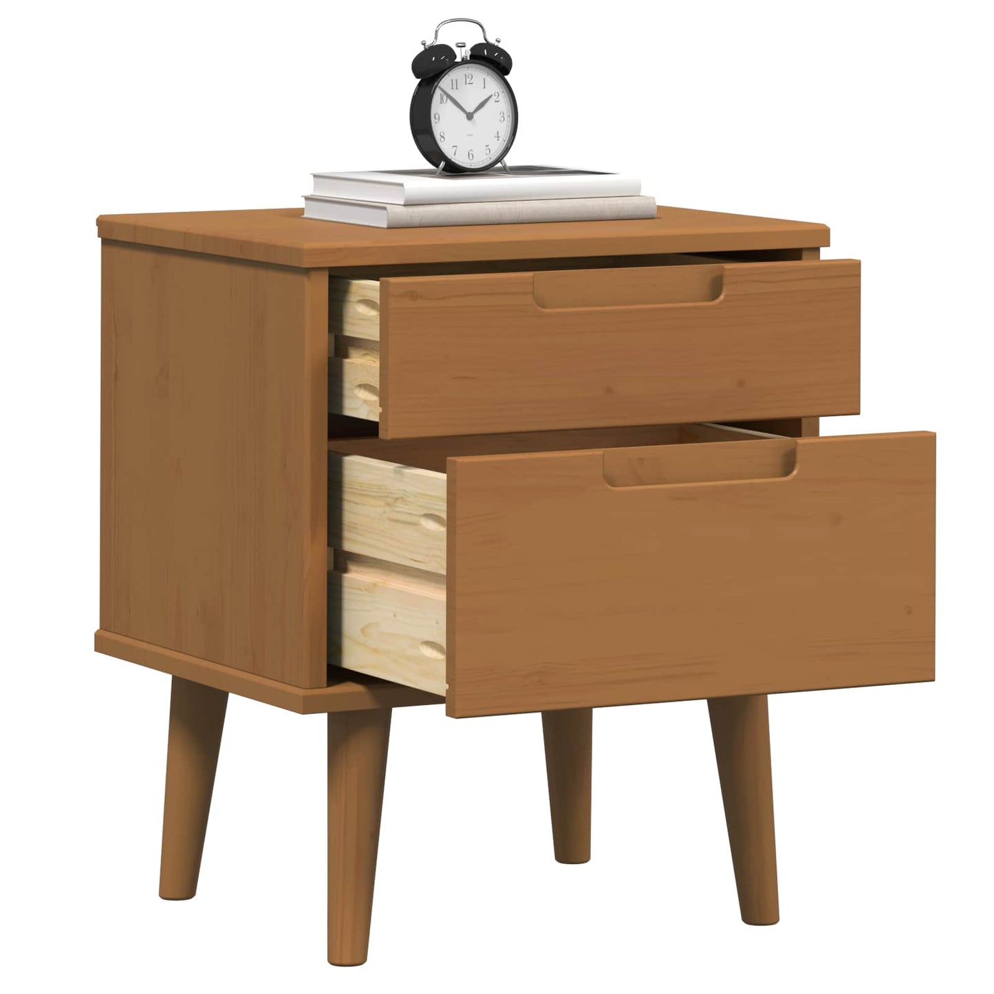 Nattbordskap MOLDE Karamell 40 x 35 x 48 cm Heltre furu