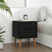 Nattbordskap MOLDE Svart 40 x 35 x 48 cm Heltre furu