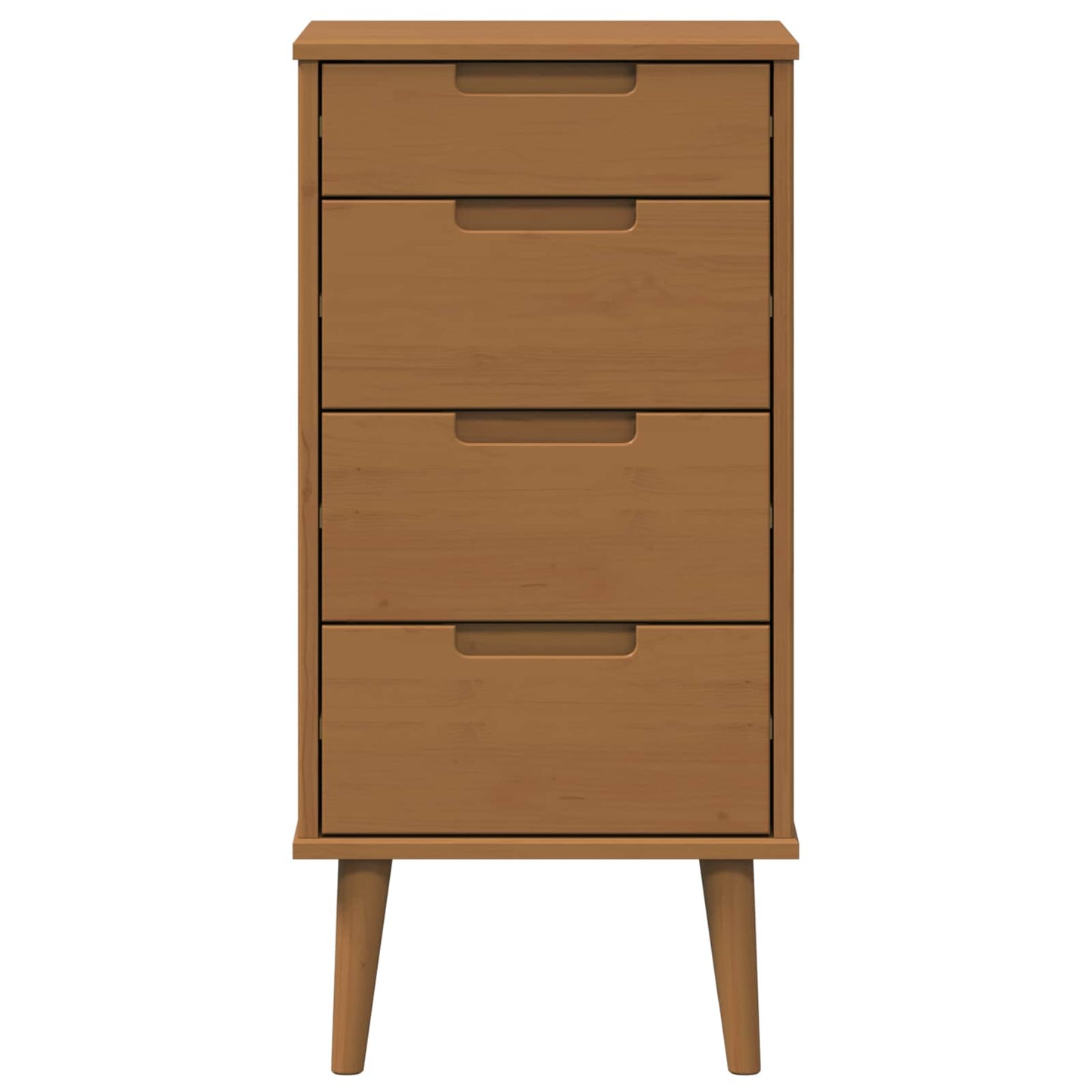 Kommode MOLDE Karamell 40 x 35 x 82 cm Heltre furu