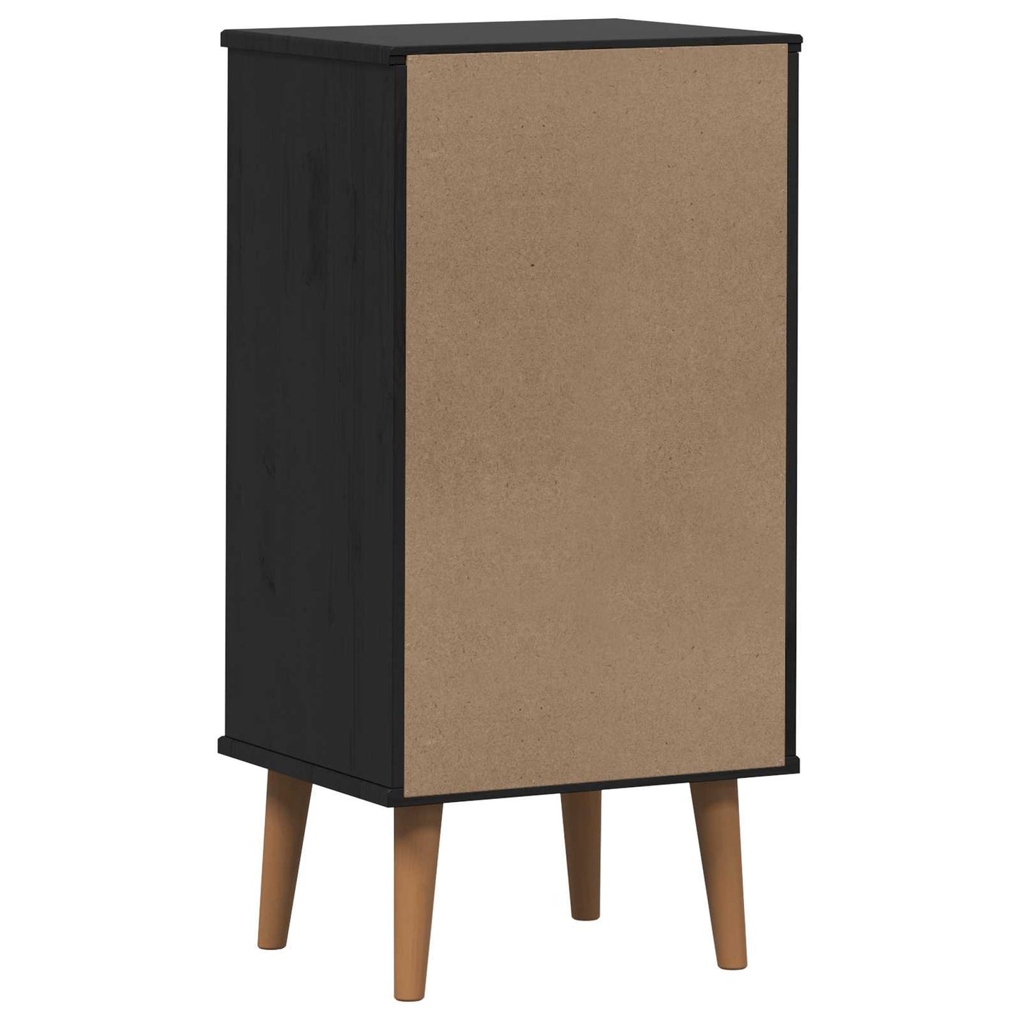 Kommode MOLDE Svart 40 x 35 x 82 cm Heltre furu