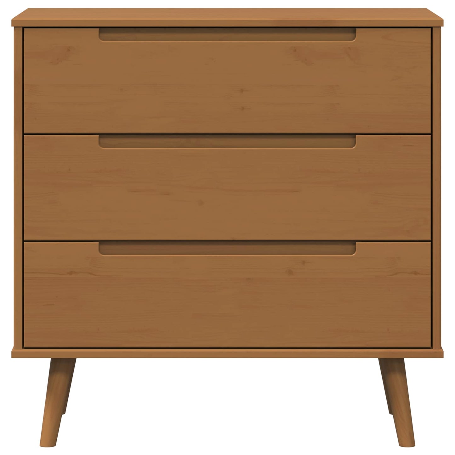 Kommode MOLDE Karamell 80 x 40 x 80 cm Heltre furu