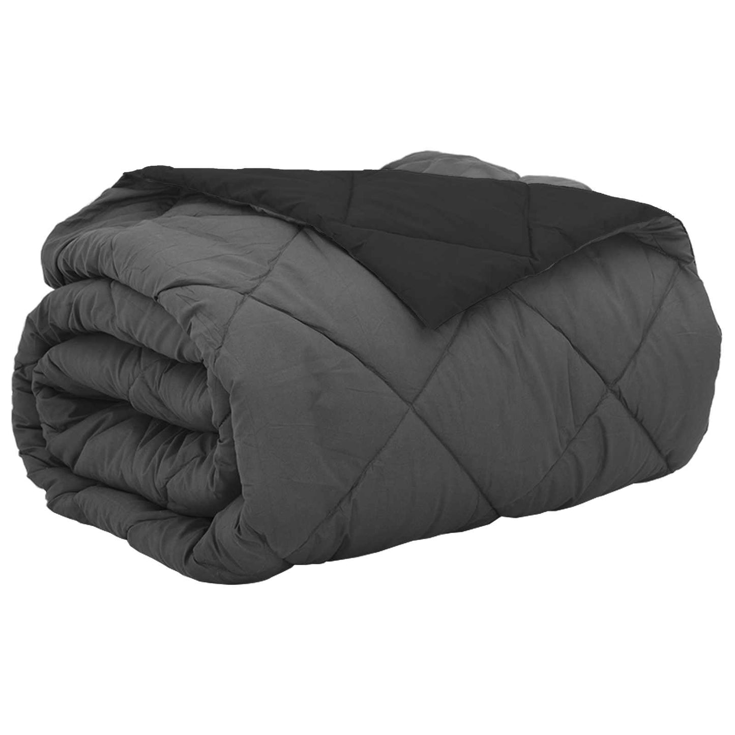 Sommerdyne Svart og Anthracite 240 x 200 cm Mikrofiber