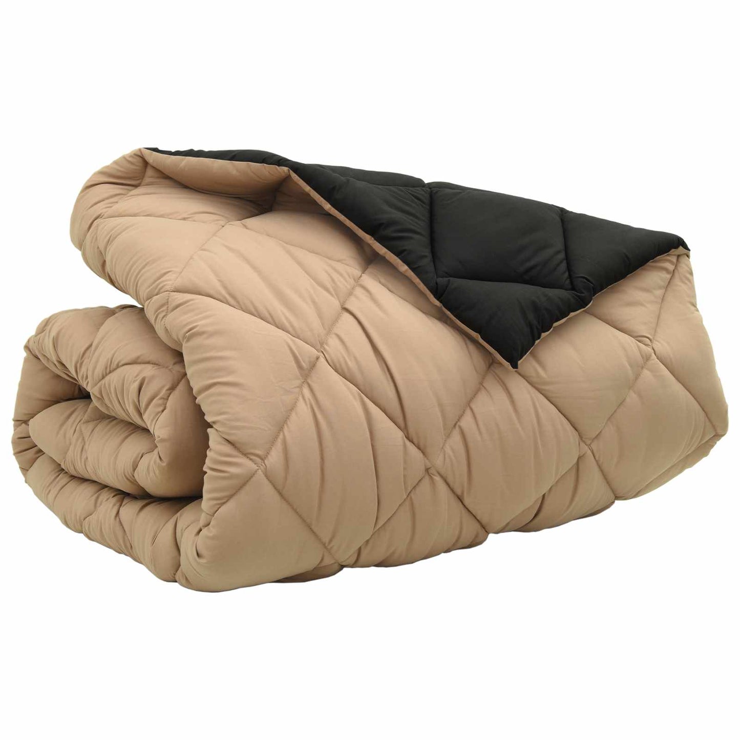Vinter Dynen Svart og Taupe 200 x 200 cm Mikrofiber