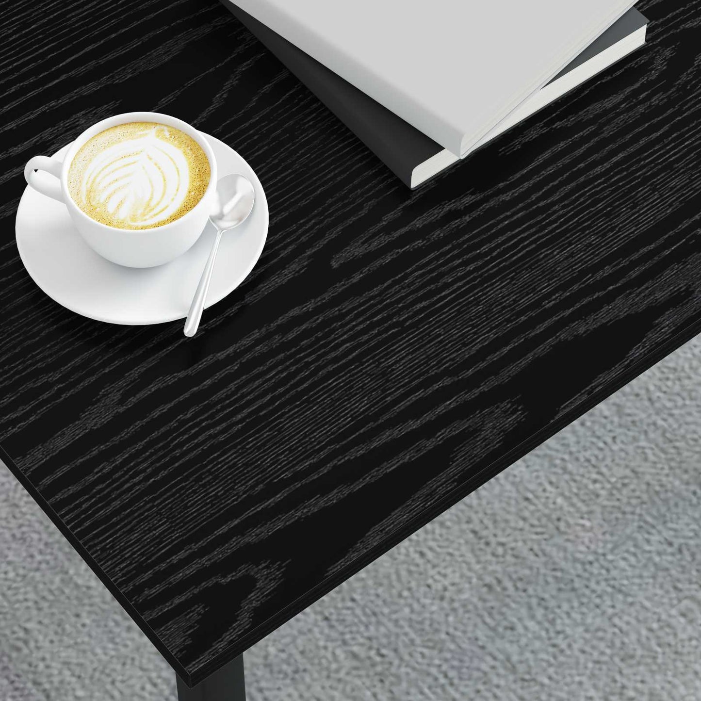 Kaffebord Svart Eik 70 x 50 x 36 cm Konstruert tre