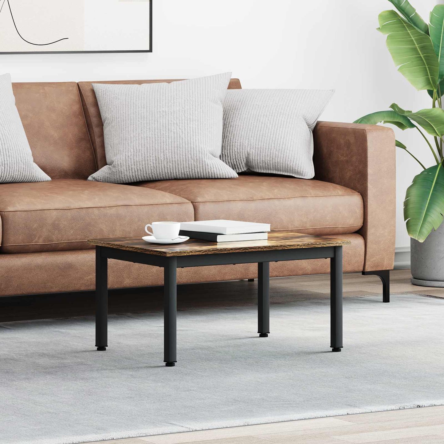 Kaffebord Røyk Eik 70 x 50 x 36 cm Konstruert tre