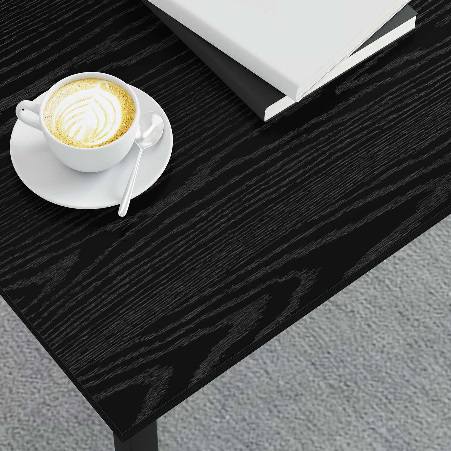 Kaffebord Svart Eik 100 x 50 x 45 cm Konstruert tre