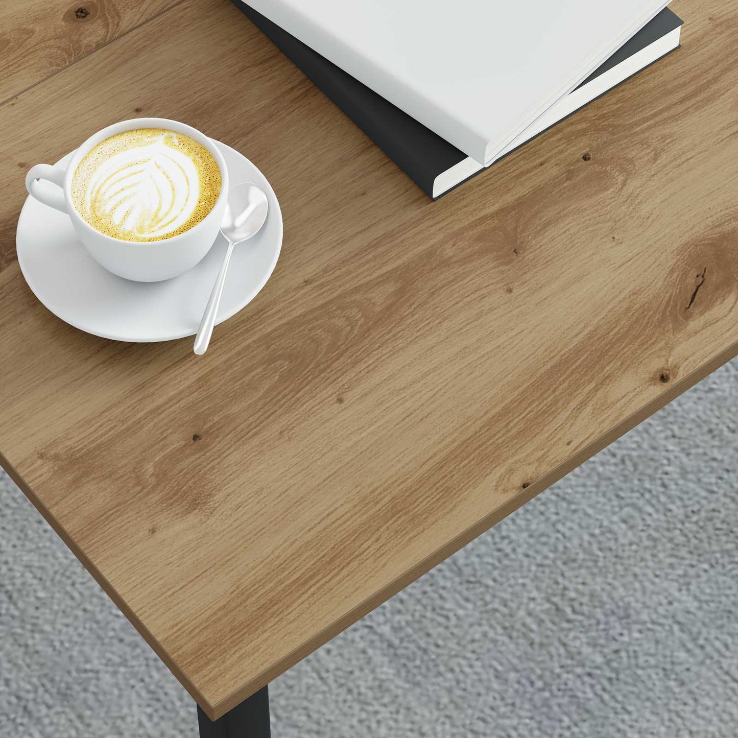Kaffebord Kunstnerisk Eik 80 x 80 x 45 cm Konstruert tre