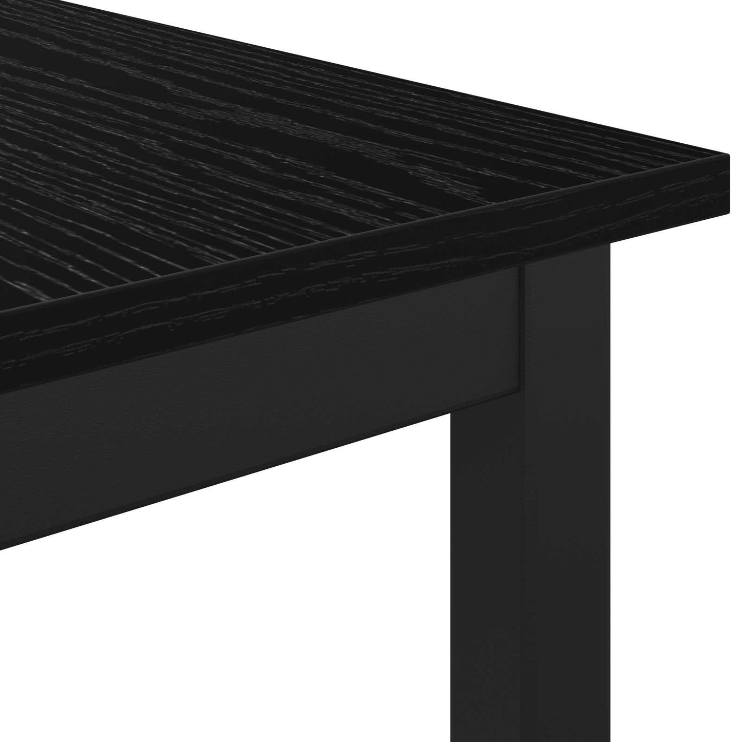 benk Svart Eik 80 x 35 x 45 cm Konstruert tre