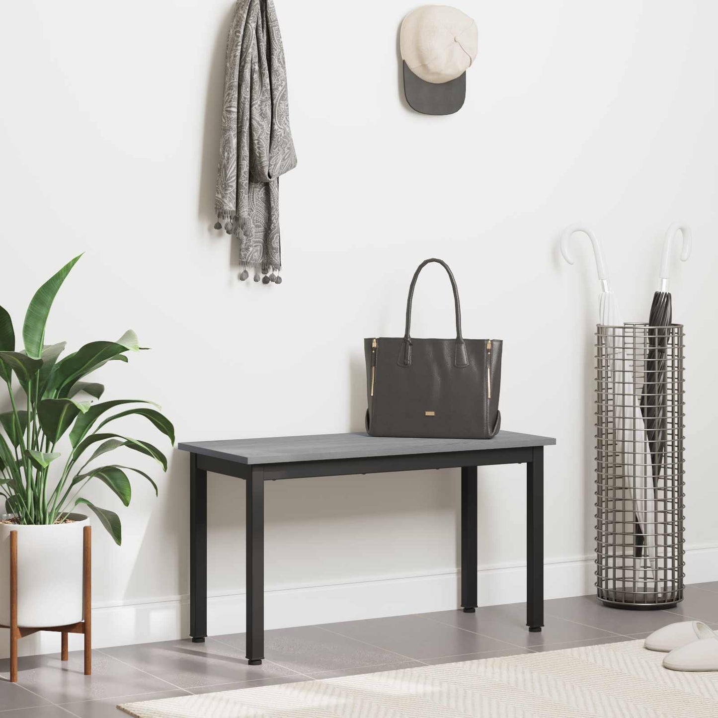 benk Grå Sonoma 80 x 35 x 45 cm Konstruert tre