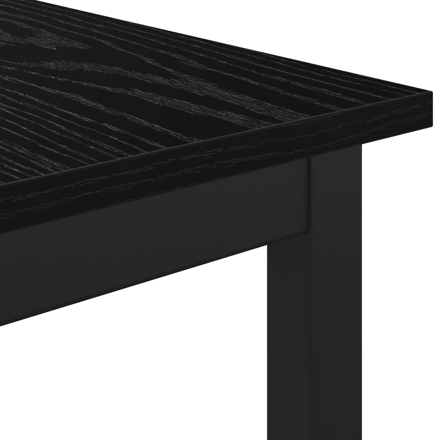 benk Svart Eik 110 x 35 x 45 cm Konstruert tre