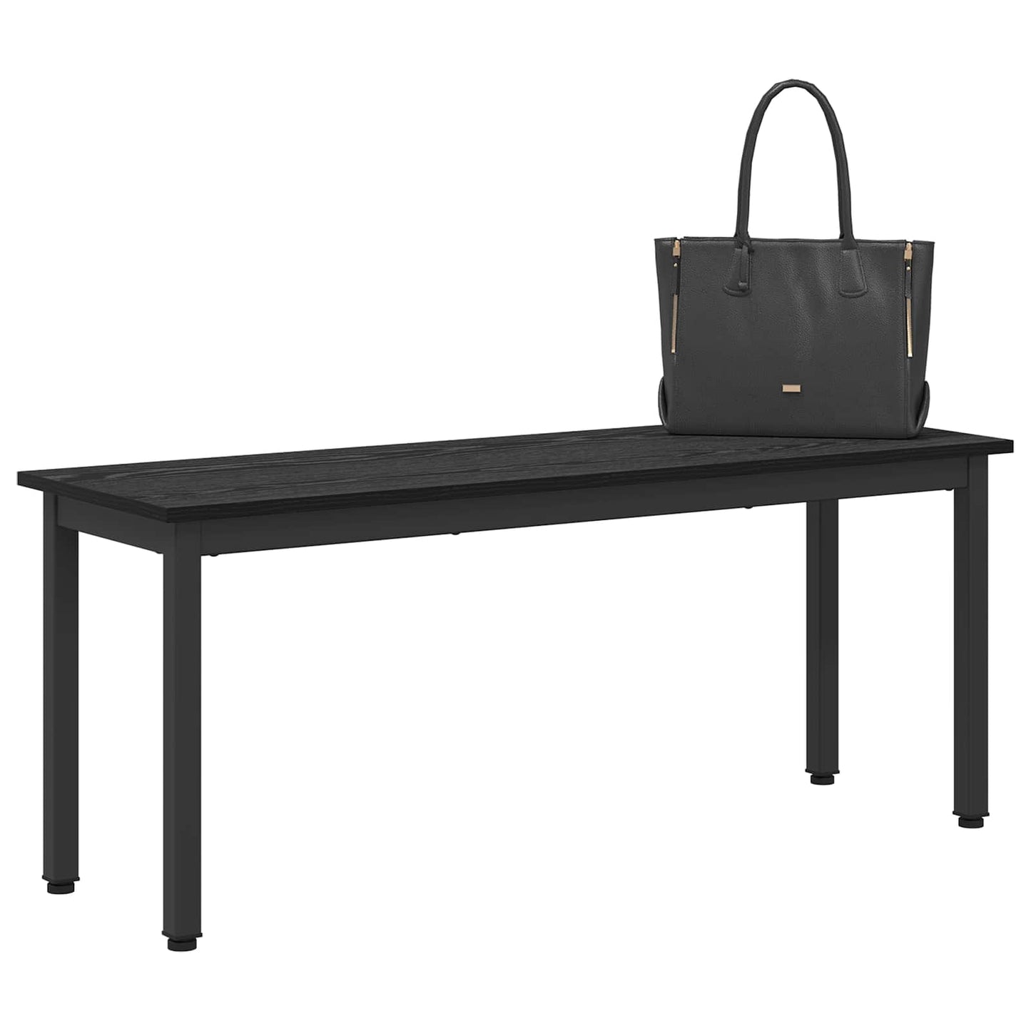 benk Svart Eik 110 x 35 x 45 cm Konstruert tre