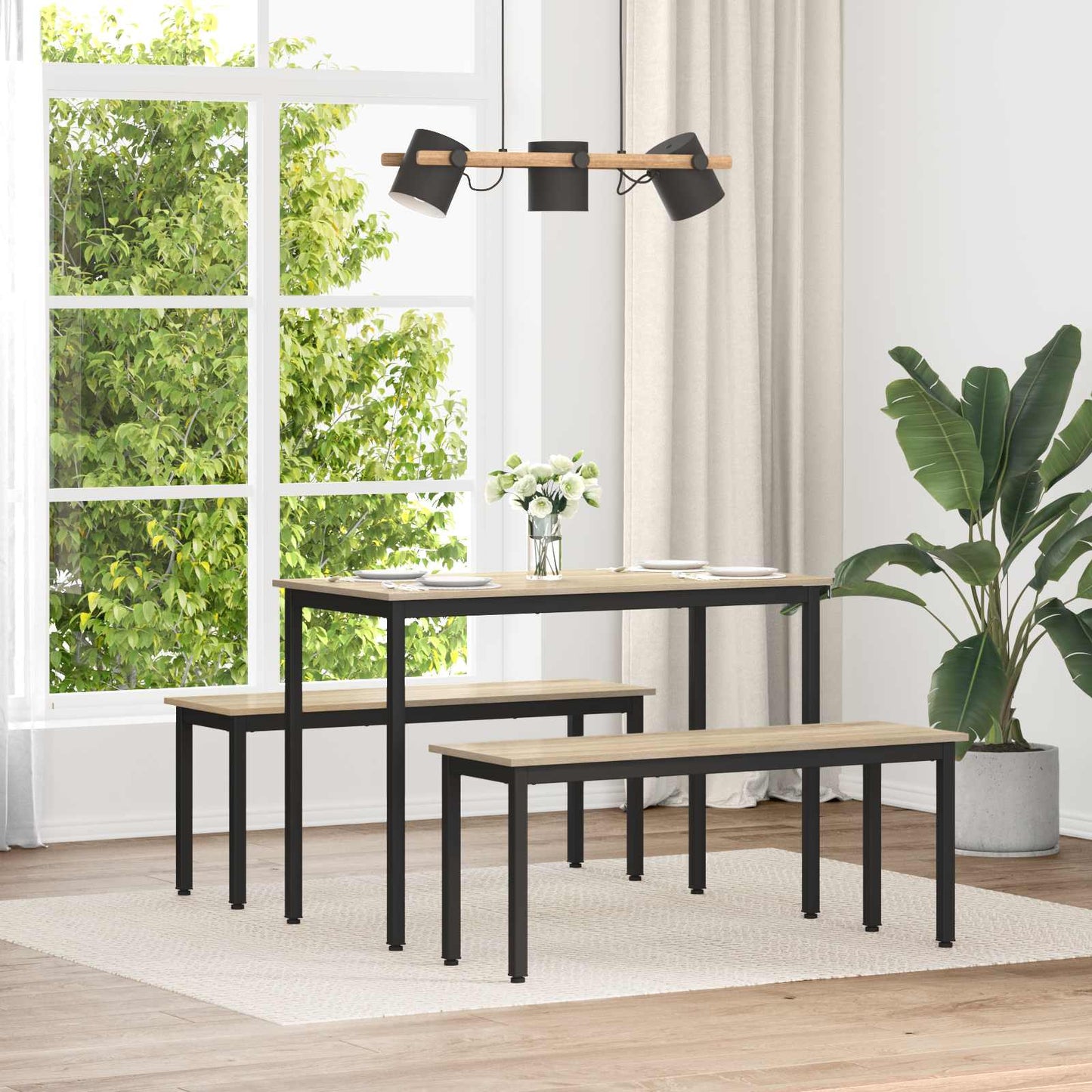 benk Sonoma 110 x 35 x 45 cm Konstruert tre