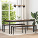 benk Røyk Eik 160 x 35 x 45 cm Konstruert tre
