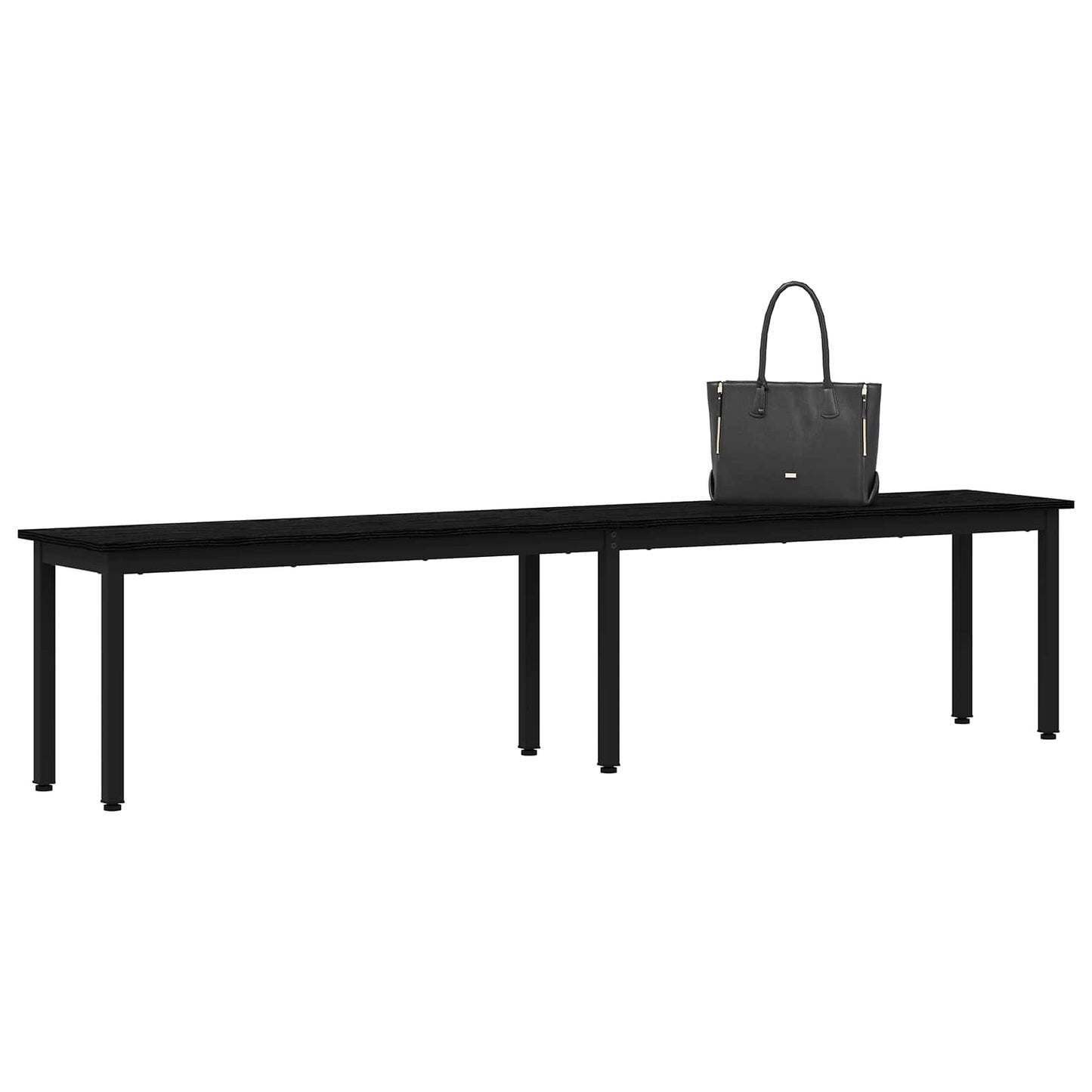 benk Svart Eik 200 x 35 x 45 cm Konstruert tre