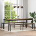 benk Røyk Eik 200 x 35 x 45 cm Konstruert tre