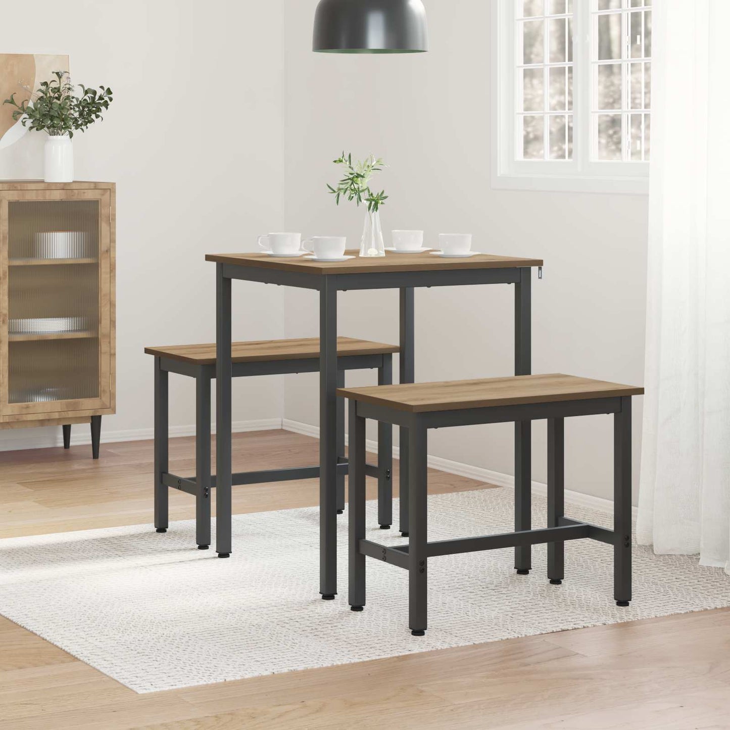 Spisebord 60 x 60 x 75 cm METALL Torget