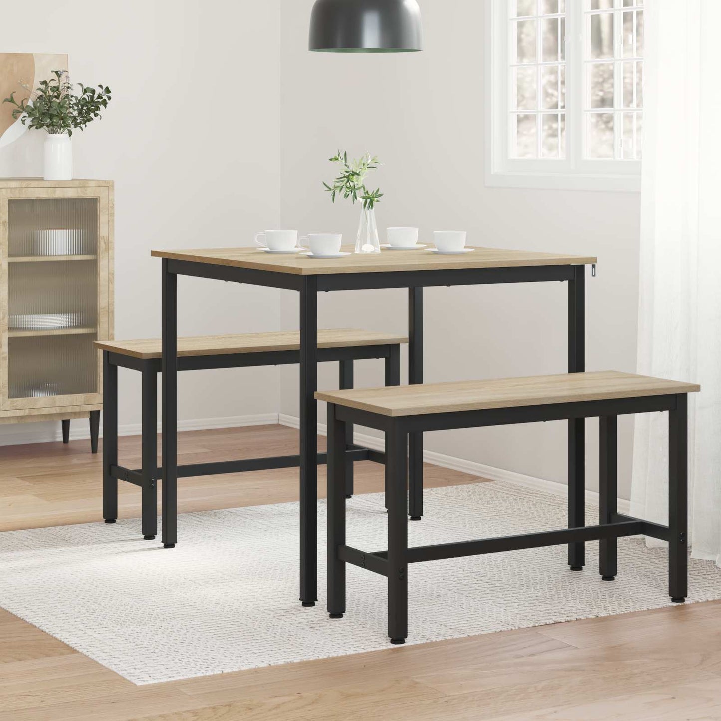 Spisebord 80 x 80 x 75 cm Konstruert tre Sonoma eik Torget