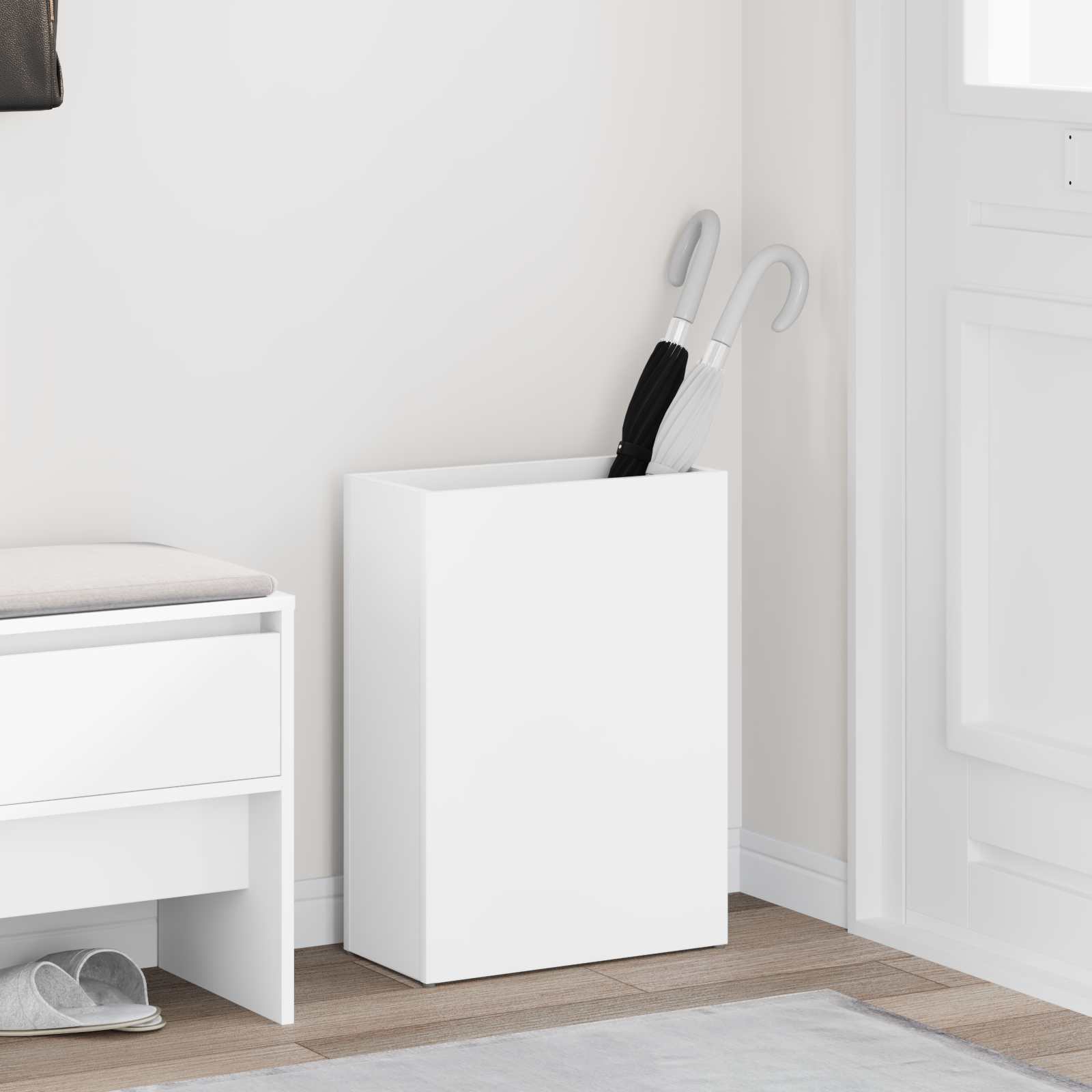Parasollstativ Hvit 40 x 20 x 55,5 cm Konstruert tre vidaXL