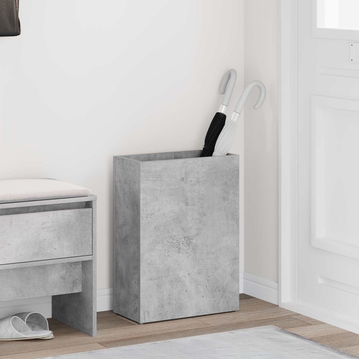 Parasollstativ Betonggrå 40 x 20 x 55,5 cm Konstruert tre