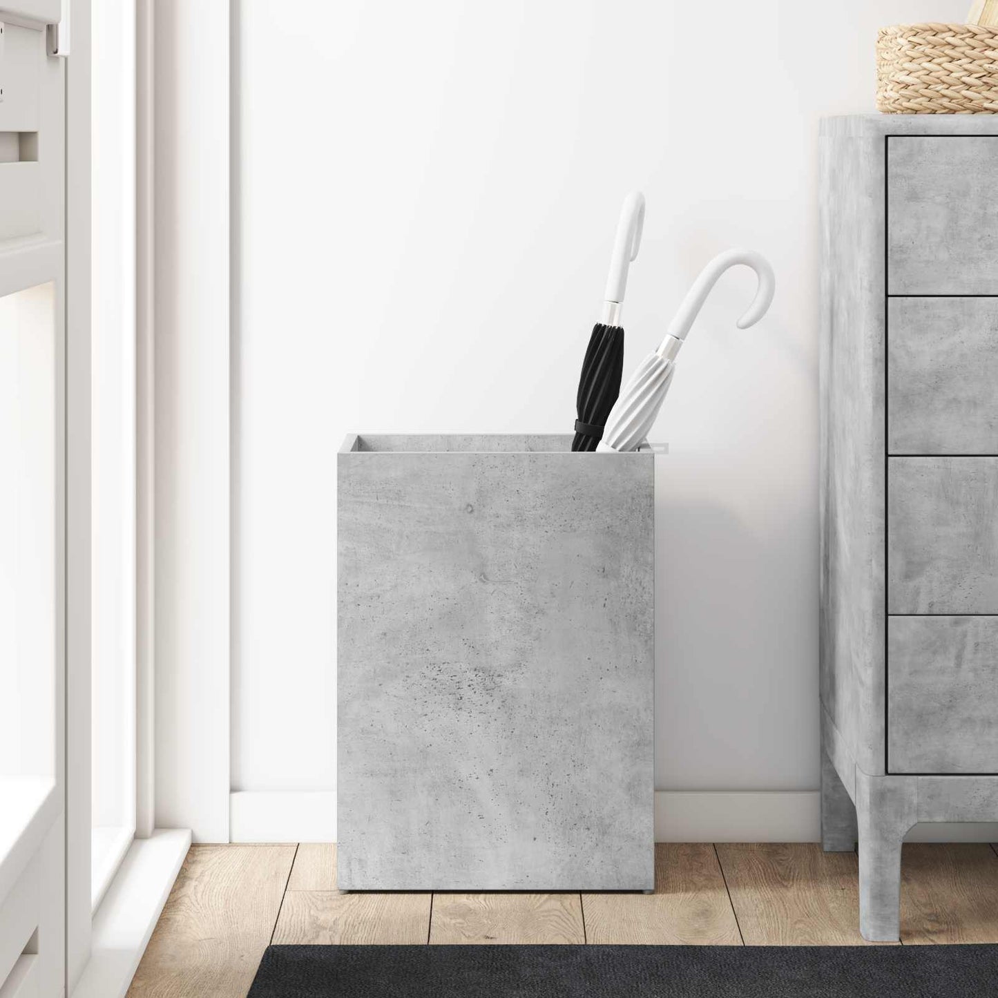 Parasollstativ Betonggrå 40 x 20 x 55,5 cm Konstruert tre