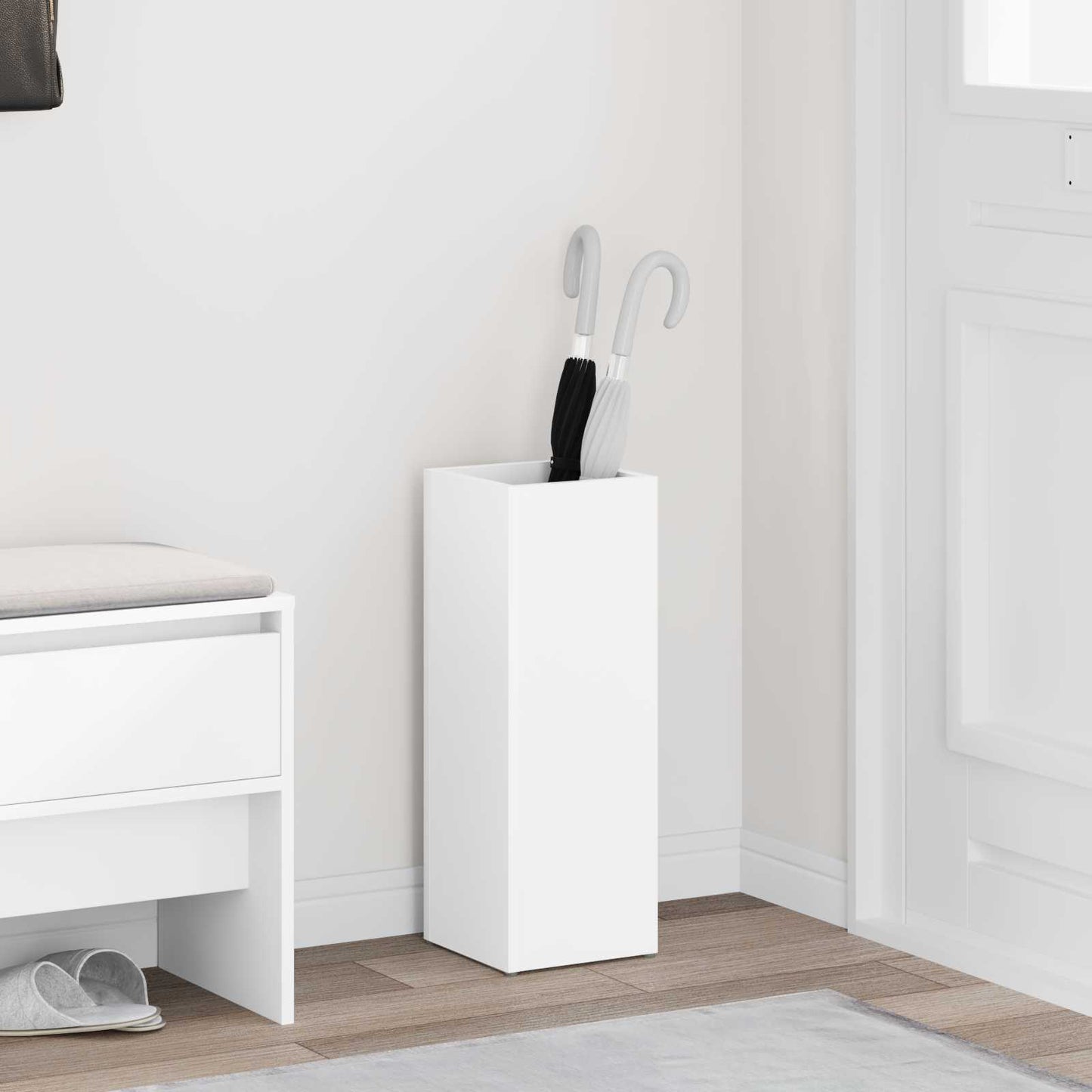 Parasollstativ Hvit 20 x 20 x 55,5 cm Konstruert tre vidaXL