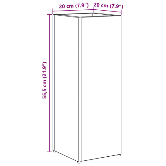 Parasollstativ Hvit 20 x 20 x 55,5 cm Konstruert tre vidaXL