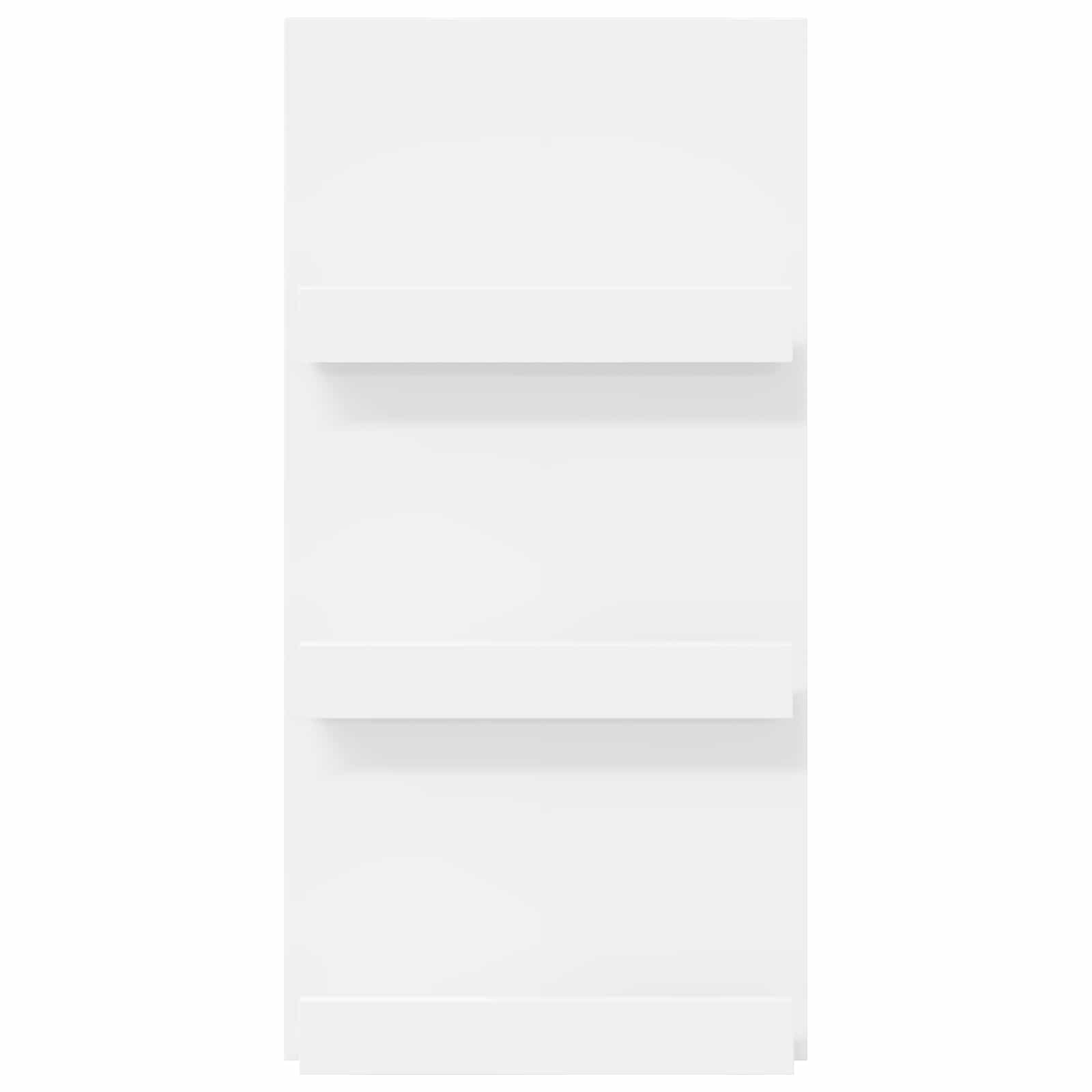 Magasinreol med hylle Hvit 51 x 11 x 102 cm Konstruert tre vidaXL